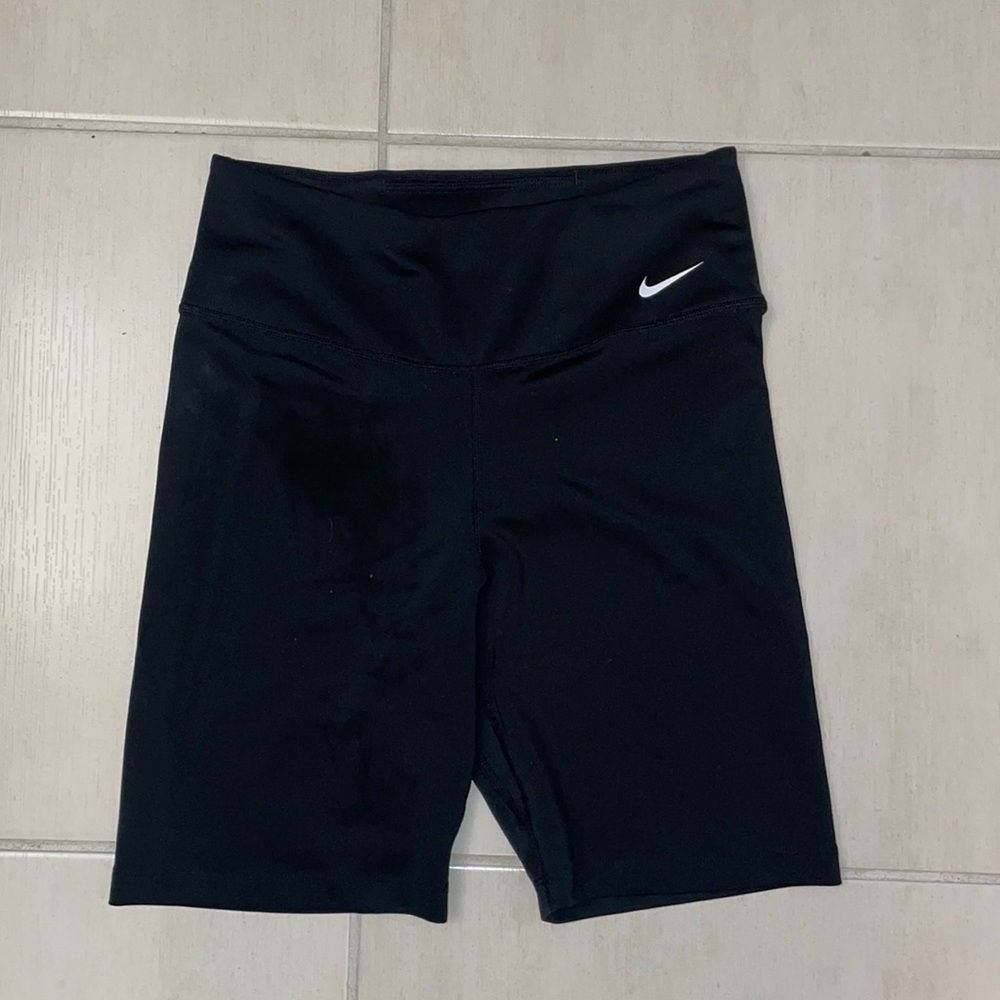 Nike black high waisted bike shorts